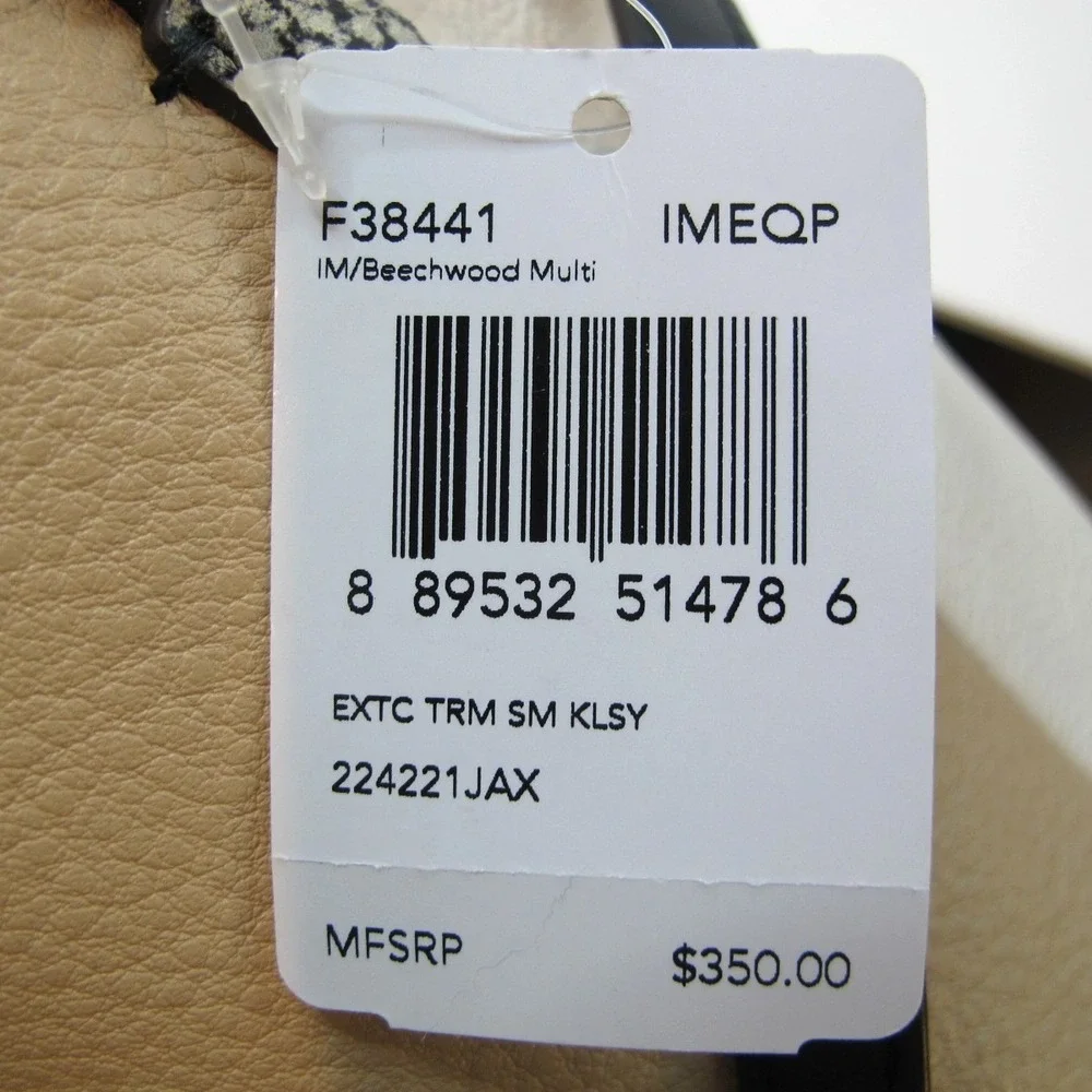 Coach Small Kelsey Two Tone Tan Satchel Handbag Purse F38441‎ MSRP $350